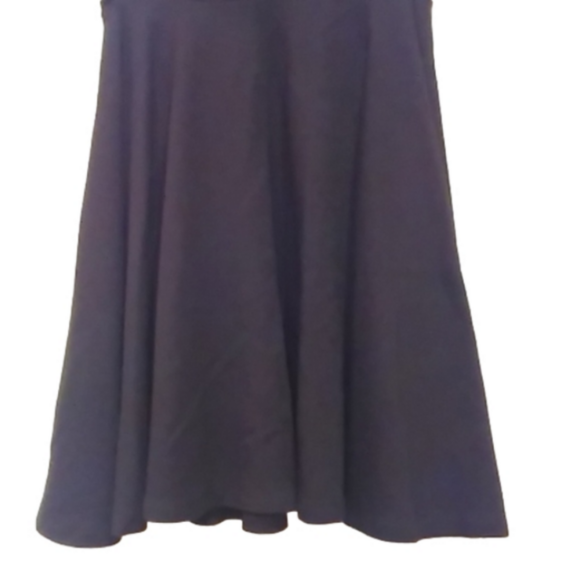 Black Ponte Skater Mini Dress Size XXS Round Neck, Open Back EUC - Picture 8 of 10